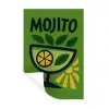 Mojito - Cocktail - Citroen - Groen Muursticker klein -3d