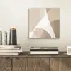 Vloeiende vlakken - Harmonieus - Golvend aluminium wit klein -sfeer1