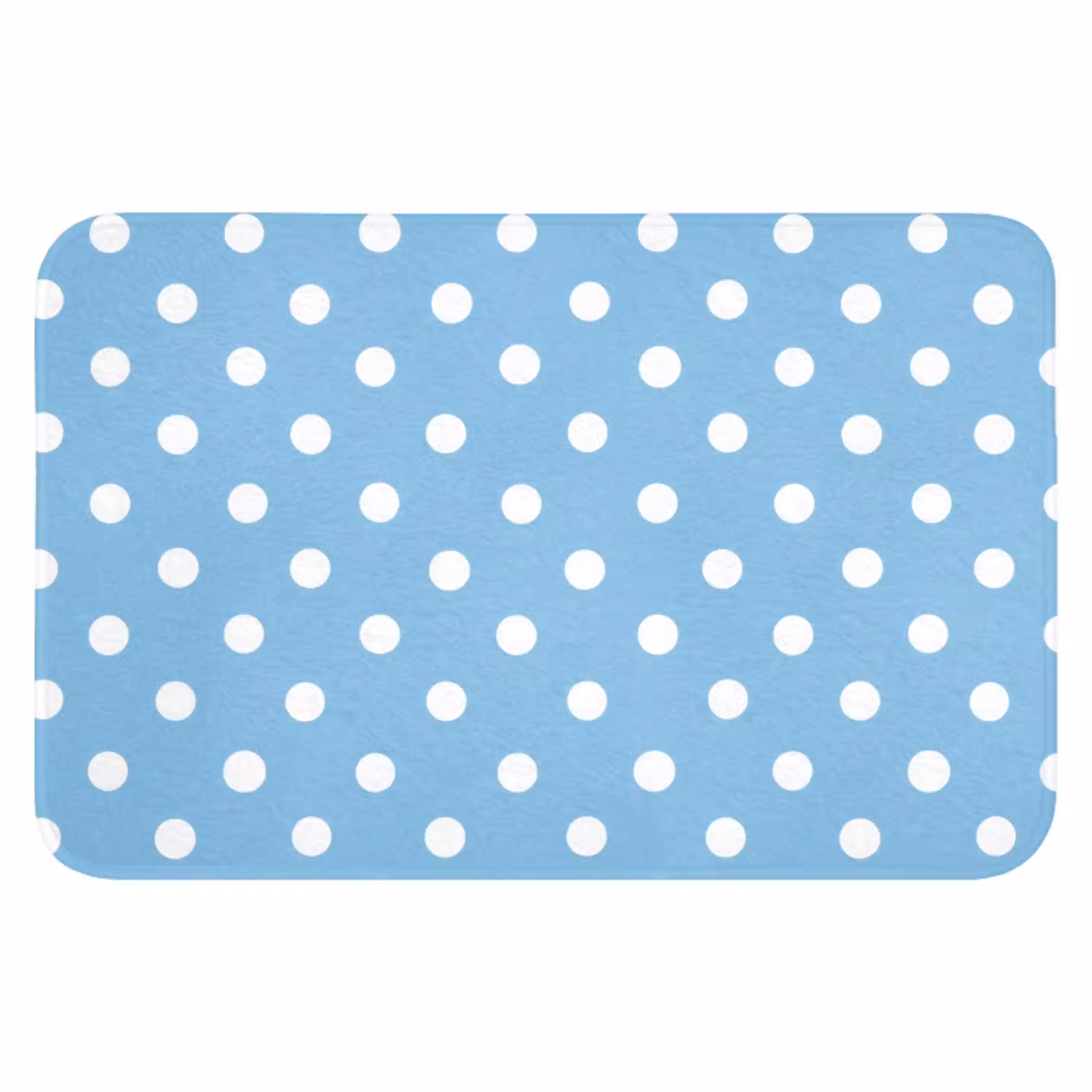 Polka - Dots - Blauw Badmat klein 997 -3d