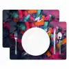 Abstract - Explosie - Neonkleuren Placemat vinyl groot -zzsfeer2_Kitchenyeah-website