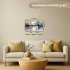 Abstract - Grijs - Goud - Modern Canvas - Meerluiken 3 luik klein -sfeer6-formaat