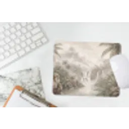 Jungle - Watervallen - Tropisch - Illustratie muismat rubber klein -witbureau