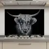 Schotse hooglander - Zwart - Koe - Dieren keuken achterwand spatscherm klein -3d_website