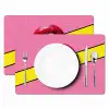 Lippen - Tekst - Kleurrijk Placemat vinyl groot -zzsfeer2_Kitchenyeah-website