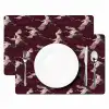 Kraanvogels - Klassiek - Bordeaux Placemat vinyl groot 368 -zzsfeer2_Kitchenyeah-website
