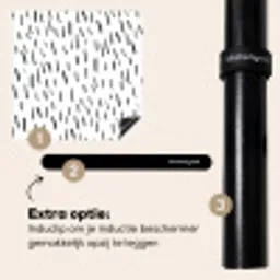 Zebra Strepen van Minimalisme Inductie beschermer vinyl 3mm middel -zzzzzzz-induclip_NL