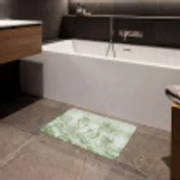 Grassen - Minimalistisch - Groen Badmat klein -sfeer3