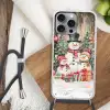 Sneeuwpop - Familie - Kleurrijk Hoesje iPhone 16 Pro Max met koord klein -sfeer4