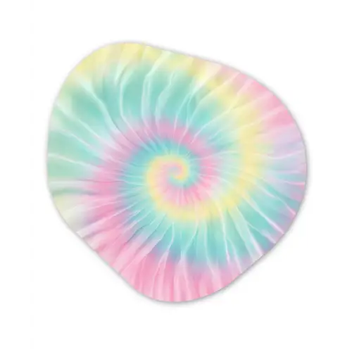 Pasteltinten - Tie dye - Roze Wandcirkel Organisch Forex 3mm klein -3d