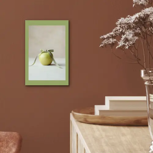 Groen - Appel - Strikje aluminium wit klein -sfeer4