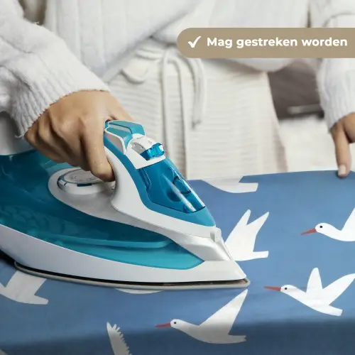 Vogels - Wit - Patroon Wandkleed katoen klein -sfeer9