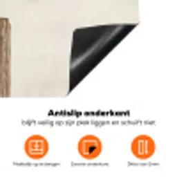 Sneeuwuil - Paal - Winter - Portret - Majestueus Inductie beschermer vinyl 3mm klein -zzzzzzz-td-onderkant