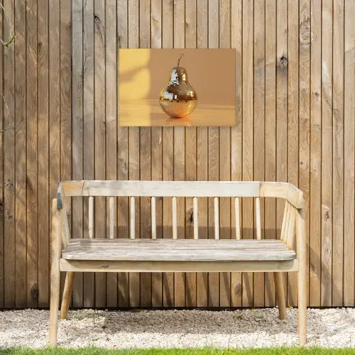 Goud - Disco - Glitter - Peer Tuinposter op houten frame 2 cm dik klein -sfeer4