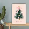 Christmas Season - Kerst - Kerstboom - Roze canvas 2cm klein -sfeer4