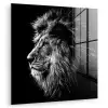 Zwart Wit - Leeuw - Kop - Dieren plexiglas 5mm klein -zzzproduct_nieuw