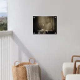 Strik - Beige - Witte - Wijn tuinposter los doek klein -sfeer8