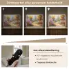 Bloemen - Bomen - Kunst - Watercolor Light Box met batterij (Wandlamp) middel -USP_dimbaarNL