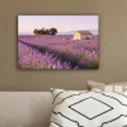 Lavendel - Landschap - Sereen - Paars canvas 2cm klein -sfeer3