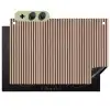 Retro - Hout - Plank - Naturel Inductie beschemer met haakjes klein -3d