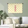 Swag - Roze - Stippen - Geel Wandkleed katoen klein -sfeer7