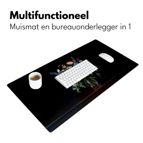 Pastel - Bloemen - Glazen - Vaas Muismat XXL klein -sfeer4