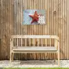 Sea you soon - Zeester - Zee Tuinposter op houten frame 2 cm dik klein -sfeer4