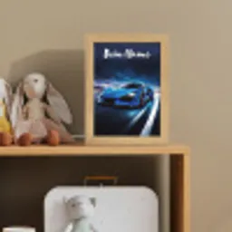 Auto - Blauw - Jongens - Kind Light Box met kabel (Kinderlampje) klein -sfeer2_kind