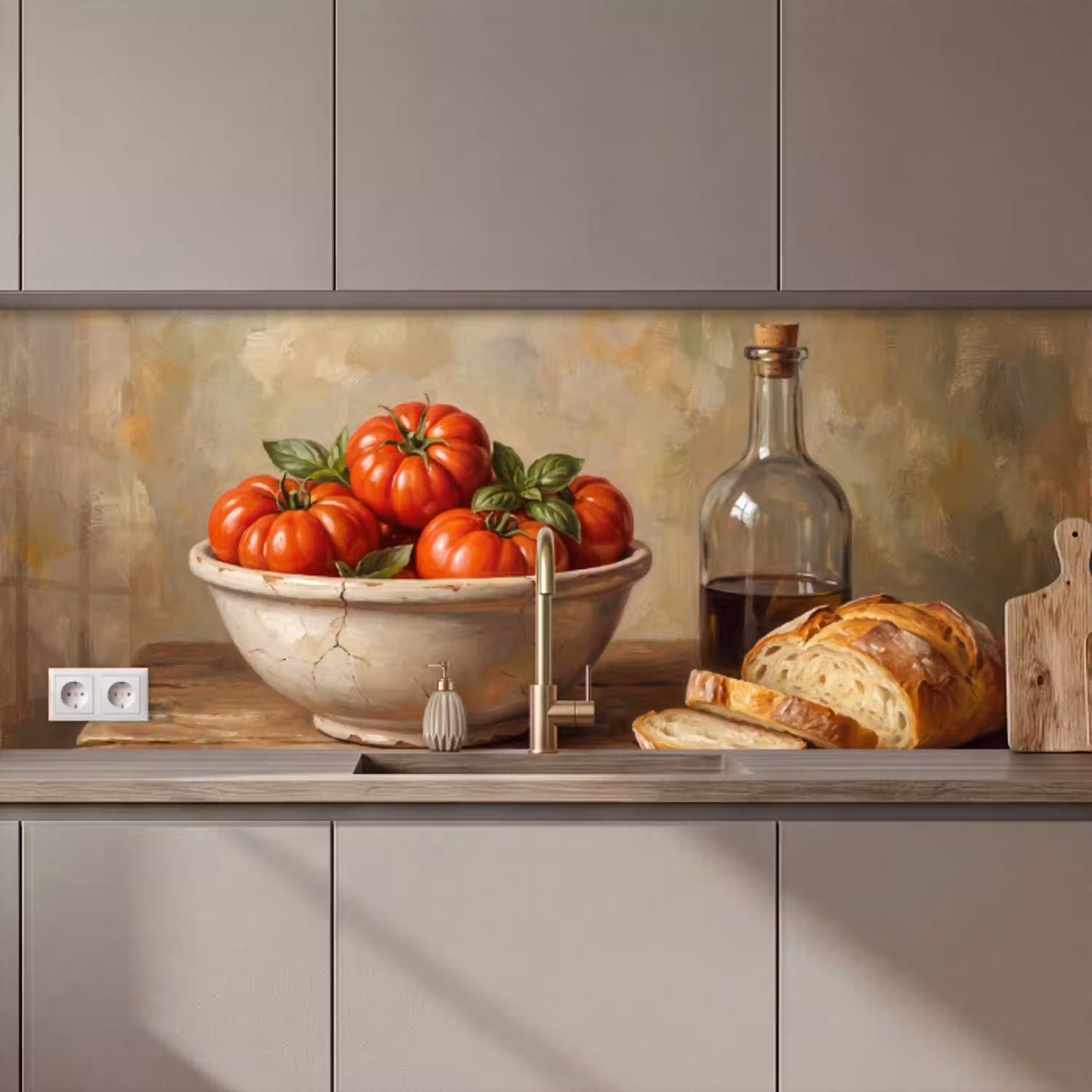 Tomaten - Kom - Eten keuken achterwand 2 middel zz_3dshopping