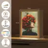 Vrouw - Appels - Rood - Bladeren Light Box met kabel (Tafellamp) klein -USP_NL