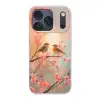 Roodborstjes - Sierlijk - Bloesemtak Telefoonhoesje iPhone 17 Pro klein -3d