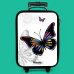 Petal papillon Kinderkoffer - Zwart klein -zzz_website3d_nbs