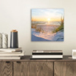 Strand - Zon - Duin - Gras - Zand - Horizon aluminium wit klein -sfeer1