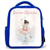 Ballerina - Elf - Fee Kinderrugzak - Blauw middel -3d