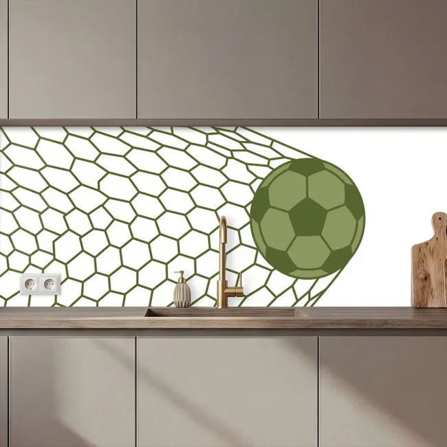 Revestimiento cocina - Fútbol - Portería - Deporte - Verde