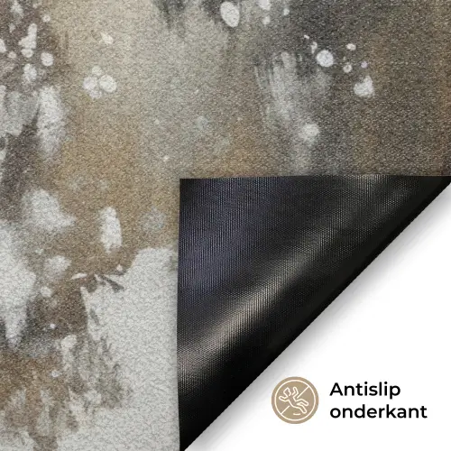 Sneeuwpop - Winter - Sneeuw - Beige Deurmat klein -antislip_NL