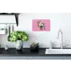Bloemen - Quote - Kaartje - Kleurrijk Muursticker klein -keuken