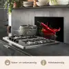 Peper - Rood - Zwart - Water - Groente keuken achterwand spatscherm klein -usp_NL