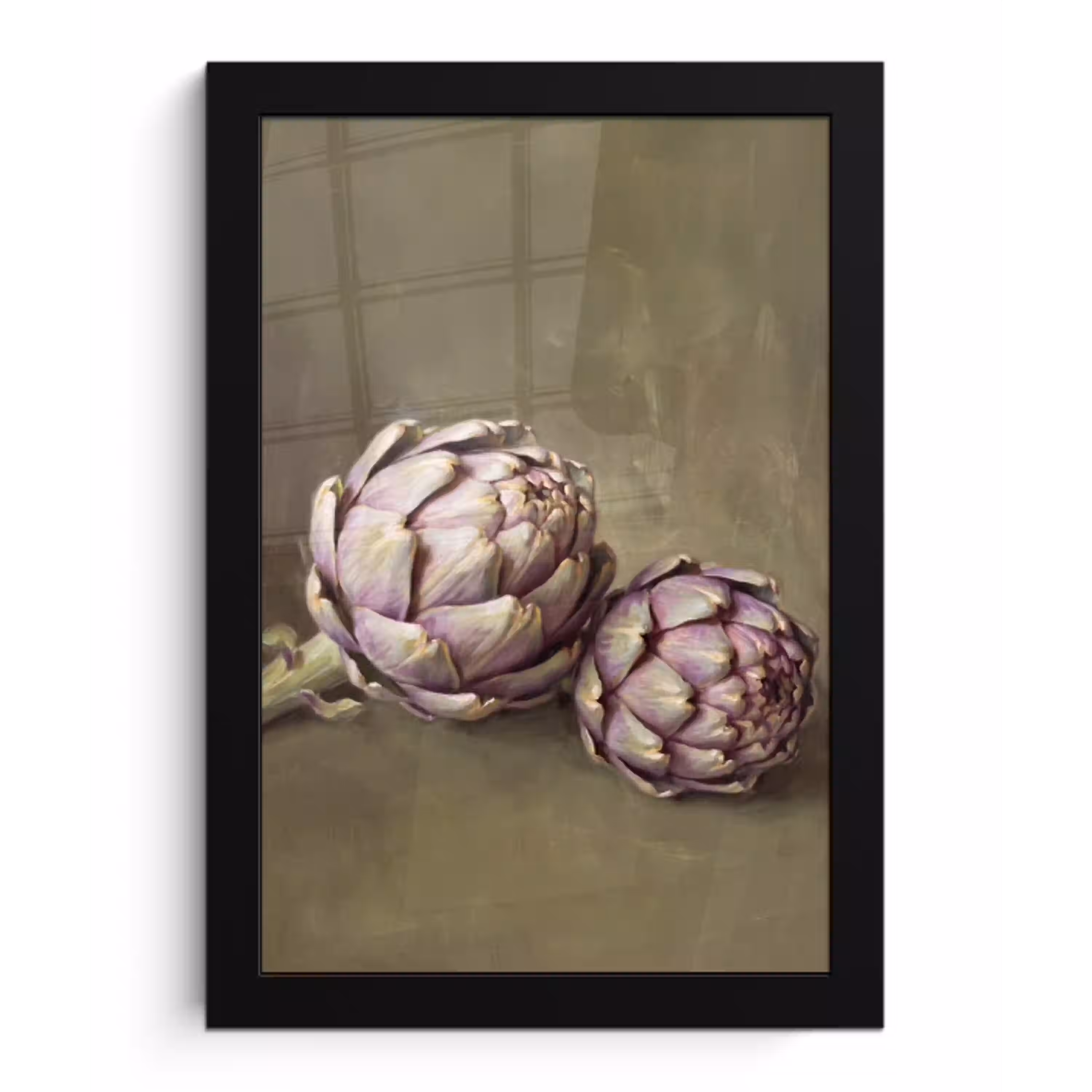 Groente - Stilleven - Schilderij fotolijst zwart zonder passe partout klein -3d