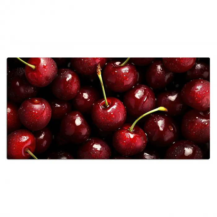 Rood - Fruit - Kersen Muismat XXL klein -3d_leeg