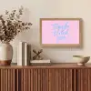 Tequila texted you - Roze - Blauw Light Box met kabel (Tafellamp) klein -sfeer2
