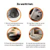 Gouden Rivieren op Marmeren Kusten Inductie beschermer vinyl 3mm klein -zzzzzzz-td-werking