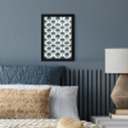 Klassiek - Motief - Blauw fotolijst zwart zonder passe partout klein 224 -sfeer3