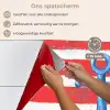 Anker - Verfspatten - Rood - Blauw keuken achterwand spatscherm klein -spatscherm_NL