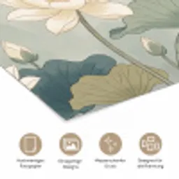 Lotus - Bloemen - Groen poster papier klein -tcloseup_DE