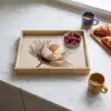 Bloem - Beige - Crème Dienblad Rechthoek middel -sfeer2