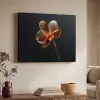 Orchidee - Doorzichtig - Bloem Textielframe - compleet frame klein -sfeer3