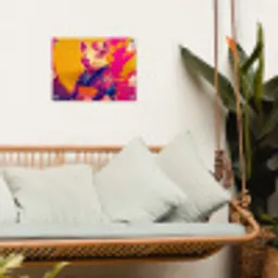 Varken - Bloemkroon - Kimono - Abstract tuinposter los doek klein -sfeer7