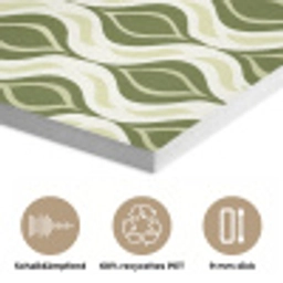 Patroon - Retro - Groen PET vilt klein 837 -closeup_DE
