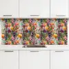 Zomers - Kleurrijk - Patroon - Bloemen keuken achterwand 2 middel 871 -3d