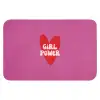 Girl power - Hart - Roze - Rood Badmat klein -3d